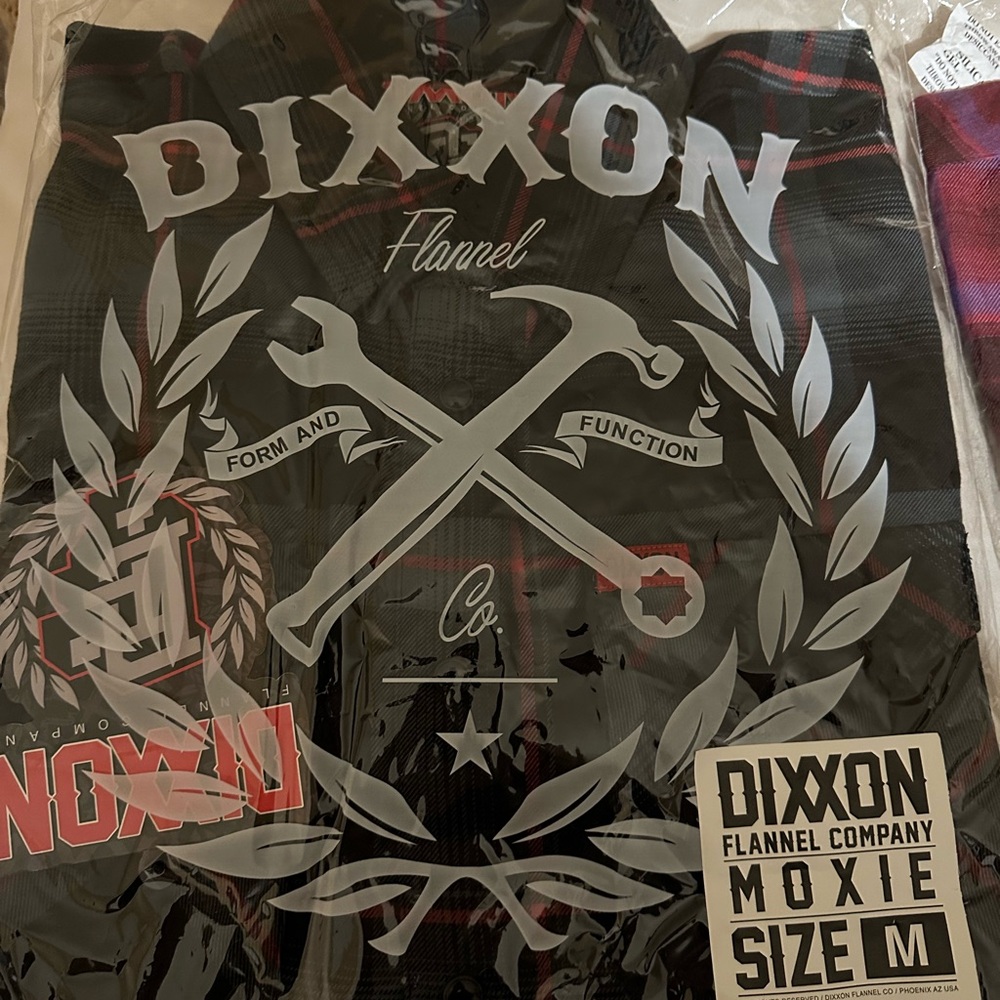Dixxon Moxie Black and Red Flannel Shirt